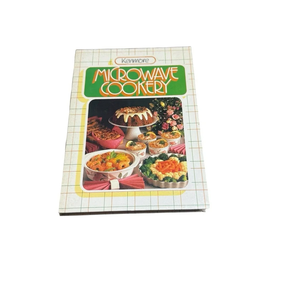 Vintage 1985 Kenmore Microwave Cookery Sears cookbook hardcover spiralbound